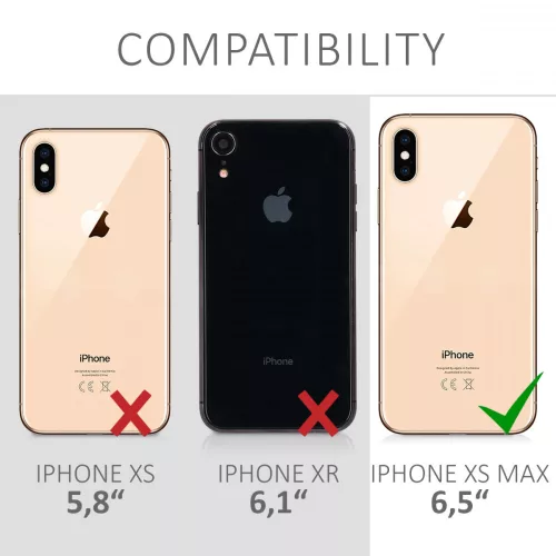 Προστατευτική μεμβράνη για Apple iPhone XS Max, calibre, Front, Black, 45962.01