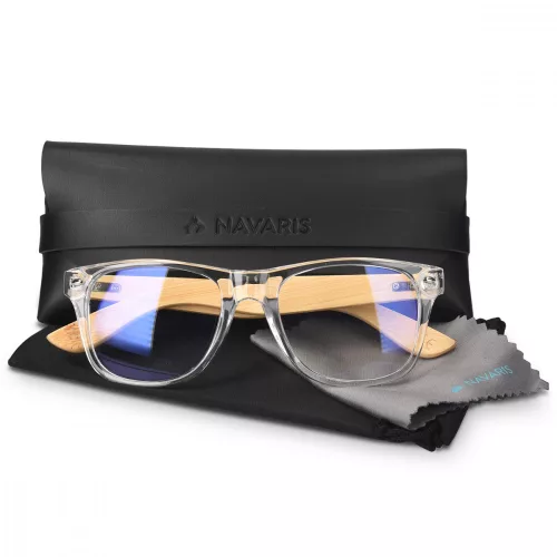 Navaris μη συνταγογραφούμενα γυαλιά για μπλε φως, Unisex, Bamboo, 46156.03