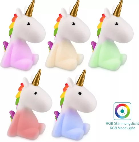 Unicorn Night Light, Επαναφορτιζόμενο, Navaris, Λευκό, 46219.02