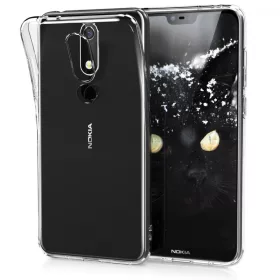   Κάλυμμα για Nokia 5.1 Plus, Σιλικόνη, Διαφανές, 46195.03