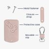 Θήκη κλειδιού αυτοκινήτου για Renault / Dacia - 4 κουμπιά - Keyless Go, Οικολογικό δέρμα, Ροζ χρυσό, 45656,81
