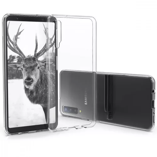 Θήκη για Samsung Galaxy A7 (2018), Silicone, Transparent, 46419.03