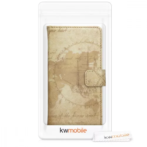 Θήκη Wiko Lenny 5, Οικολογικό δέρμα, Καφέ, 46462.01