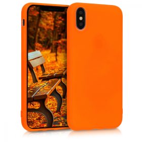   Θήκη για Apple iPhone X / iPhone XS, Silicone, Orange, 46270.69