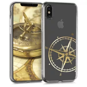   Θήκη για Apple iPhone X / iPhone XS, Silicon, Gold, 42505.14