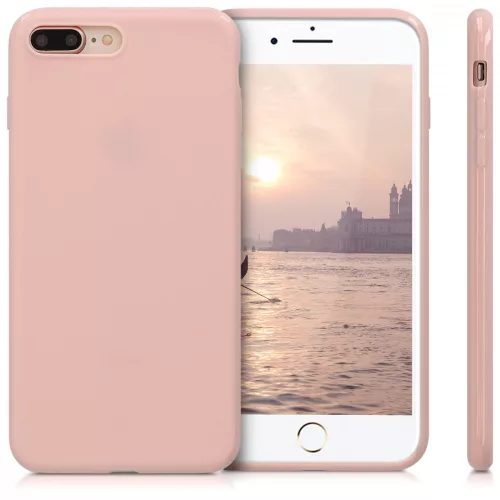 Θήκη για Apple iPhone 8 Plus / iPhone 7 Plus, σιλικόνη, ροζ χρυσό, 39499,89