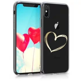   Θήκη για Apple iPhone X / iPhone XS, Silicon, Gold, 42505.17
