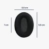 Σετ 2 μαξιλαριών αυτιών για ακουστικά Sennheiser HD580/HD600/HD650, Kwmobile, Μαύρο, Textile, 47098.01