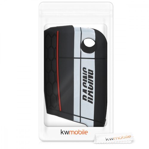 Κάλυμμα κλειδιού αυτοκινήτου για VW - 3 κουμπιά, σιλικόνη, μαύρο, 42888.25