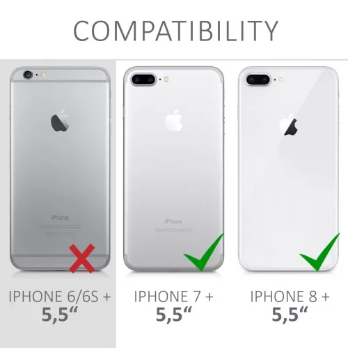 Θήκη για Apple iPhone 8 Plus / iPhone 7 Plus, Silicone, White, 45352.02