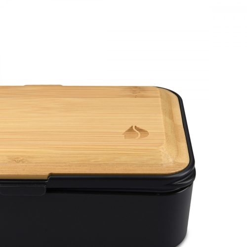 Σετ μεσημεριανό κουτί Bento Box 2x με μαχαιροπίρουνα και καπάκι από μπαμπού, 47407.01.01