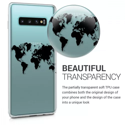Θήκη για Samsung Galaxy S10 Plus, Silicone, Transparent, 47458.01