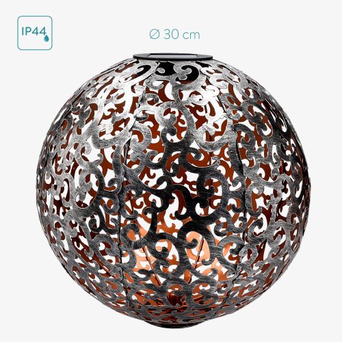 Ηλιακό φωτιστικό εξωτερικού χώρου Navaris, φωτισμός LED, 30 cm, Αυτόματο start/stop, 47537.01