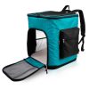 Rucsac transport animale Navaris, 41x34.5x43 cm, pentru caini/pisici pana la 12 kg, gri, 47550.37