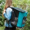 Rucsac transport animale Navaris, 41x34.5x43 cm, pentru caini/pisici pana la 12 kg, gri, 47550.37