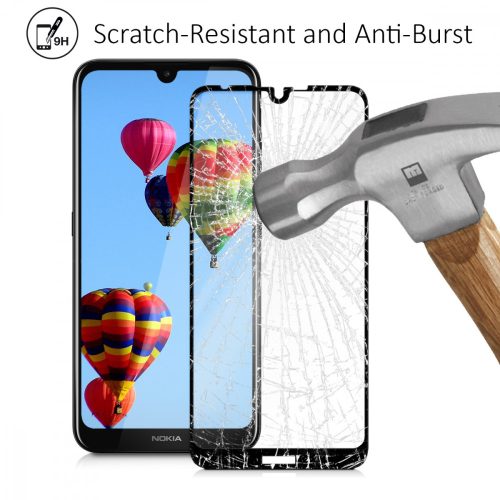 Προστατευτική μεμβράνη για Nokia 3.2, kalibri, εμπρός, μαύρο, 48018.01