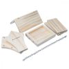Ταΐστρα πουλιών Navaris pine wood, 17 x 13 x 17,5 cm, καφέ, 48200,01