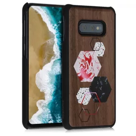   Θήκη για Samsung Galaxy S10e, Ξύλινη, Καφέ, 47941.02