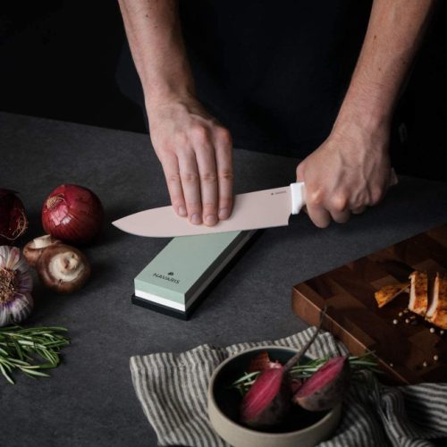 Σετ 5 μαχαιριών κουζίνας, ανοξείδωτο, 1 κεραμικό μαχαίρι, Navaris, 48366.06.01