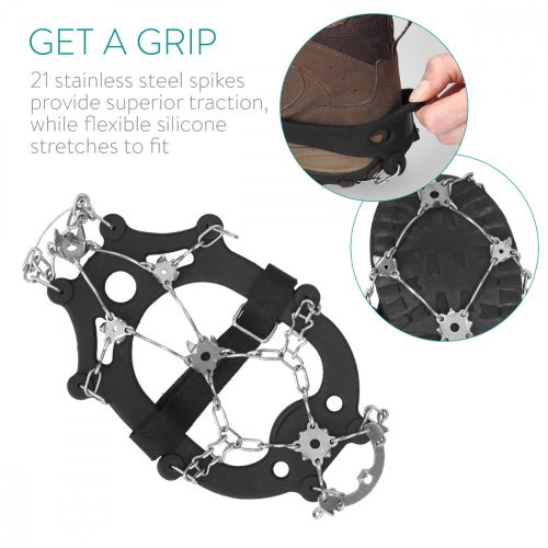 Αντιολισθητικές γωνίες παπουτσιών για πάγο και χιόνι, μέγεθος M, 48411.2