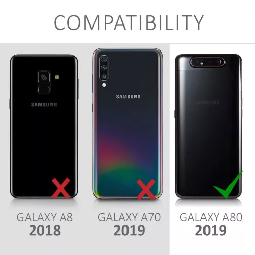 Θήκη για Samsung Galaxy A80, Ξύλο, Καφέ, 48664.01