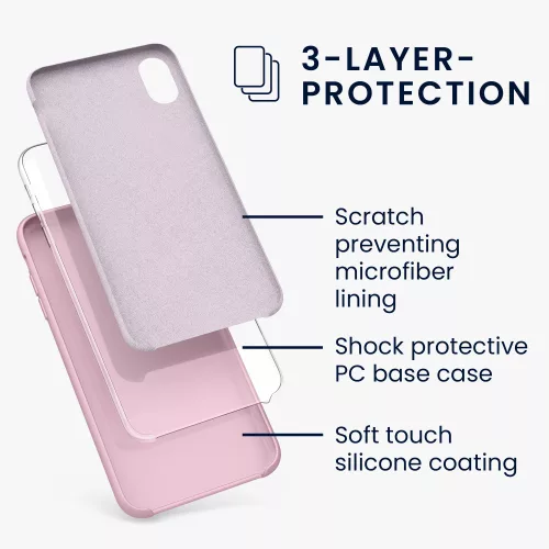 Θήκη για Apple iPhone XR, Σιλικόνη, Ροζ χρυσό, 45910.156