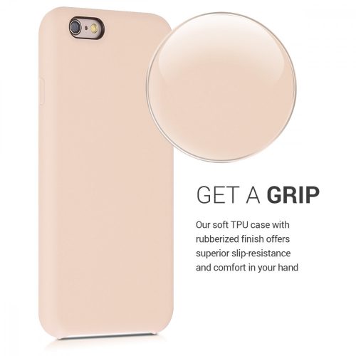 Θήκη για Apple iPhone 6 / iPhone 6s, σιλικόνη, κρέμα, 40223.154