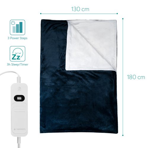 Ηλεκτρική κουβέρτα Navaris θερμαινόμενη 180 x 130 cm, 45274.08.01