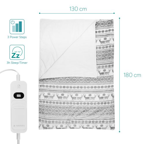 Ηλεκτρική κουβέρτα Navaris θερμαινόμενη 180 x 130 cm, 45274.04.01