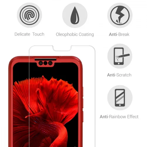 Κάλυμμα για Huawei Y9 (2019), Polycarbonate, Red, 48889.36