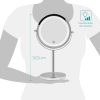 Καθρέφτης καλλυντικών με βάση, φωτισμός LED, ρυθμιζόμενος αισθητήρας αφής, μεγέθυνση 5x, ρυθμιζόμενος 360 °, 48930,42