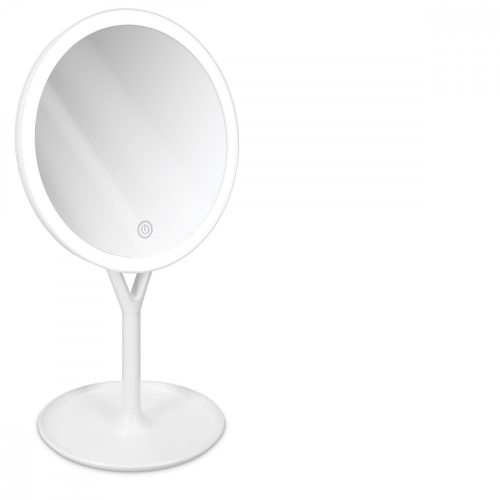 Καθρέφτης καλλυντικών με υποστήριξη Navaris, φωτισμό LED και πρόσθετο καθρέφτη, μεγέθυνση 5x, ρυθμιζόμενο 360 °, 48931,48