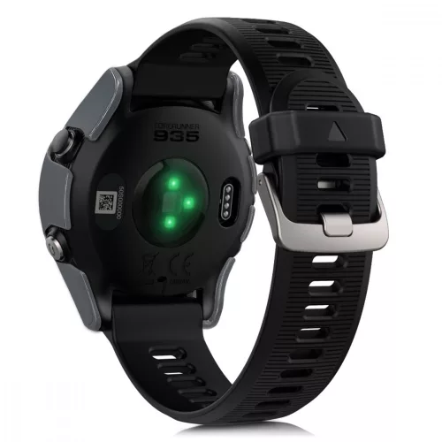 Σετ 2 θηκών για Garmin Forerunner 935/Forerunner 945, Kwmobile, Μαύρο/Γκρι, Πλαστικό, 48987.01