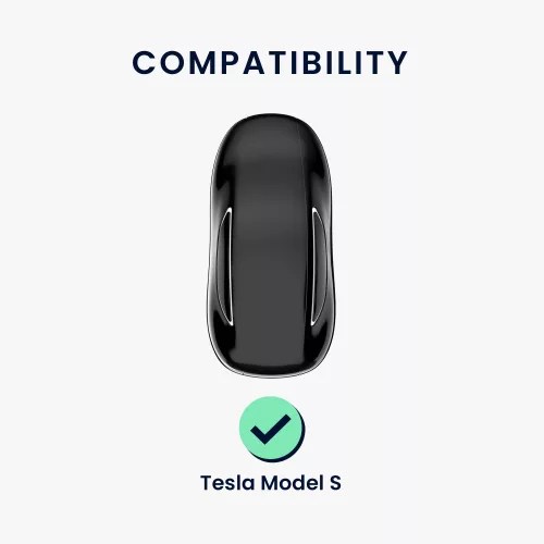 Κάλυμμα κλειδιού αυτοκινήτου για Tesla - Model S - Smart Key, kwmobile, Silicone, Black, 49066.01