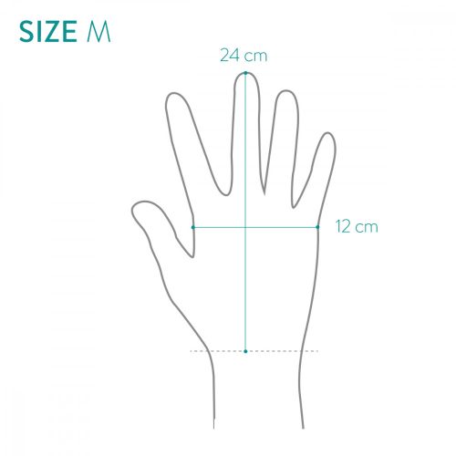 Γάντια κηπουρικής Navaris από φυσικό δέρμα, μέγεθος M, ύφασμα 3D, 49175.2