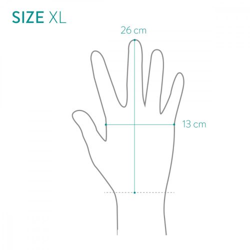 Γάντια κηπουρικής Navaris από φυσικό δέρμα, μέγεθος XL, ύφασμα 3D, 49175.4