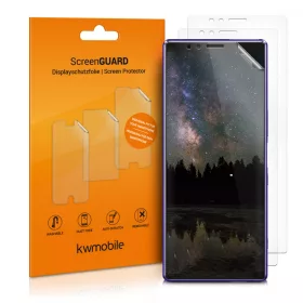   Σετ 3 προστατευτικών μεμβρανών για Sony Xperia 1, Kwmobile, Εμπρός, Διαφανές, 49402.1