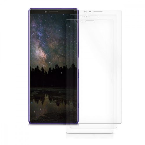 Σετ 3 προστατευτικών μεμβρανών για Sony Xperia 1, Kwmobile, Εμπρός, Διαφανές, 49402.1