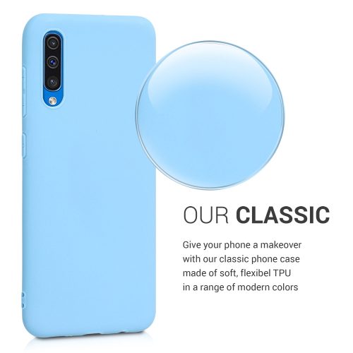 Θήκη για Samsung Galaxy A50, Silicone, Blue, 48054.161
