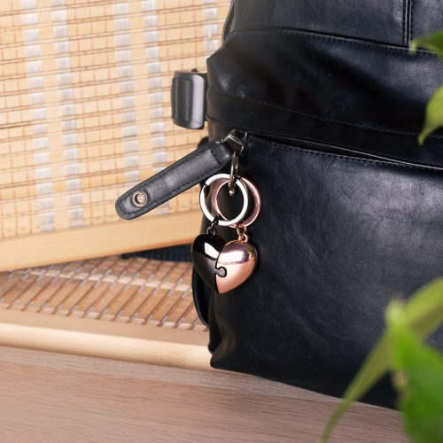 Μπρελόκ Love Puzzle με δαχτυλίδι και καραμπίνερ, 49565.81.73