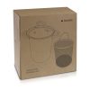 Oala sparanghel Navaris cu cos si capac sticla, compatibila inductie, 16x21 cm, 3.9L, 49580.01