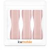Σετ με 3 θήκες δαχτυλιδιών τηλεφώνου, Kwmobile, Rose Gold, Plastic, 43997.04