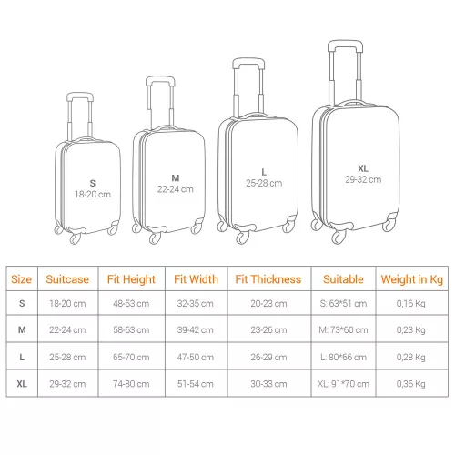 Κάλυμμα τρολερ μεγέθους XL, Kwmobile, Μαύρο/Λευκό, Lycra, 45230.4.01