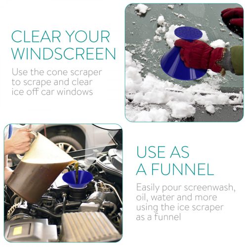 Στρογγυλή ξύστρα πάγου, 14,5 x 9,5 cm, 49658,04