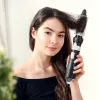 Perie styling cu aer cald Navaris, 4 atasamente, coafare uscata, negru/argintiu, plastic