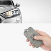 Θήκη κλειδιού αυτοκινήτου για Renault / Dacia - 4 κουμπιά - Keyless Go, Nubuck Leather, Γκρι, 48565.07
