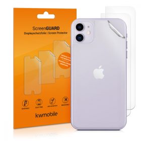   Σετ 3 προστατευτικών μεμβρανών για Apple iPhone 11, kwmobile, πίσω, διαφανές, 49790.5