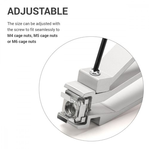 Εργαλείο για δικτυωτά παξιμάδια Kwmobile, Grey, Metal, 50055.35.01