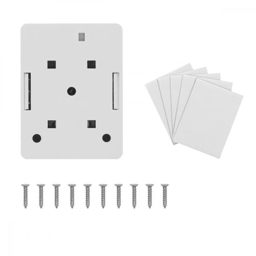 Σετ 5 υποδοχών δικτύου RJ45 για καλώδιο Ethernet CAT6A, Kwmobile, White, Metal, 50059.01.01