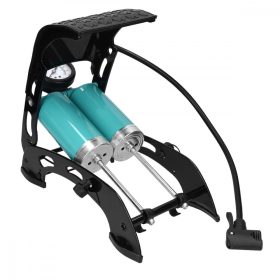   Αντλία ποδιού με διπλό κύλινδρο και μανόμετρο Navaris, 101 PSI, 3 αντάπτορες, 50238.01